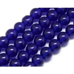 Üveggyöngy. 6mm. Királykék. 20db/csomag.