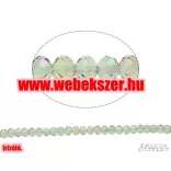 Kiárusítás!  20db. Csiszolt üveggyöngy. Fánkgyöngy. 8x10mm. 7 színben! Mindig akcióban!