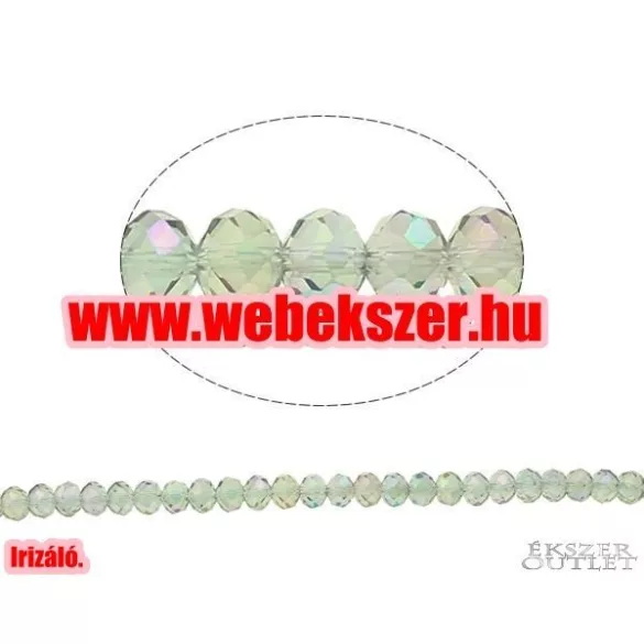 Kiárusítás!  20db. Csiszolt üveggyöngy. Fánkgyöngy. 8x10mm. 7 színben! Mindig akcióban!