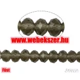 Kiárusítás!  20db. Csiszolt üveggyöngy. Fánkgyöngy. 8x10mm. 7 színben! Mindig akcióban!