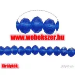 Kiárusítás!  20db. Csiszolt üveggyöngy. Fánkgyöngy. 8x10mm. 7 színben! Mindig akcióban!