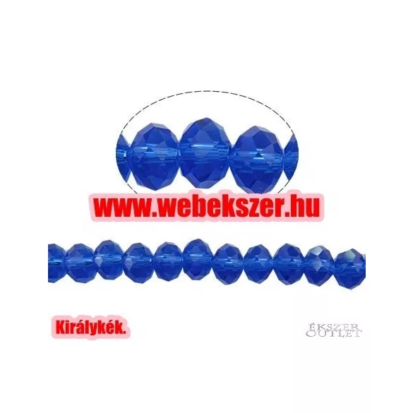 Kiárusítás!  20db. Csiszolt üveggyöngy. Fánkgyöngy. 8x10mm. 7 színben! Mindig akcióban!