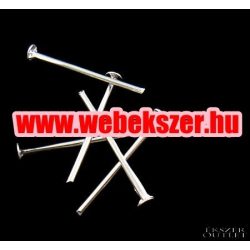   100db. Talpas szerelőpálca . 0.8x16mm. Ezüst szín.  Leárazva!