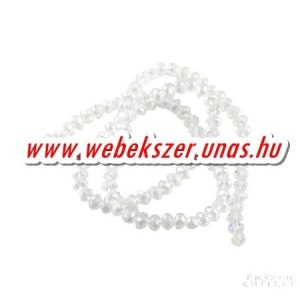 Kiárusítás!  20db. Kristály gyöngy. Csiszolt. 4x3mm. Mindig akcióban!
