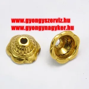 20db gyöngykupak. 8x5mm. Antik arany szín.
