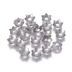 Acél gyöngykupak. 9x2mm.