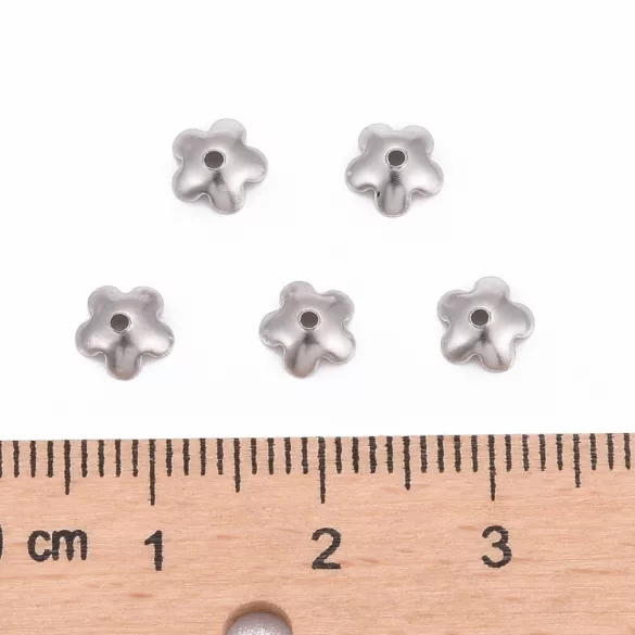 Acél gyöngykupak. 9x2mm.