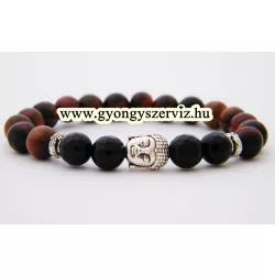 Leárazás!  Ónix, tigrisszem, buddha, karkötő csomag.