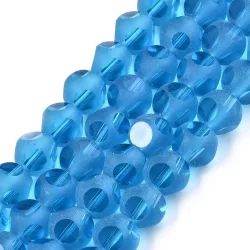   Leárazás! 10db. Csiszolt, matt üveggyöngy. 8mm. Válassz színt!