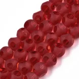 Leárazás! 10db. Csiszolt, matt üveggyöngy. 8mm. Válassz színt!