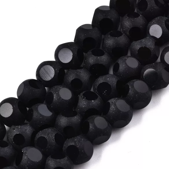 Leárazás! 10db. Csiszolt, matt üveggyöngy. 8mm. Válassz színt!