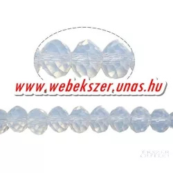   Kiárusítás!  20db. Kristály gyöngy. Csiszolt. 8x10mm. Opál. Mindig akcióban!