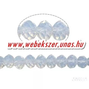 Kiárusítás!  20db. Kristály gyöngy. Csiszolt. 8x10mm. Opál. Mindig akcióban!