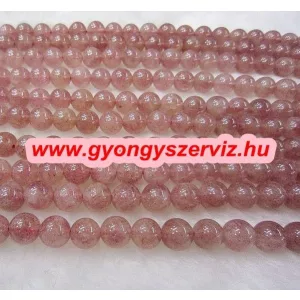 10db. Eperkvarc ásványgyöngy. 10mm.