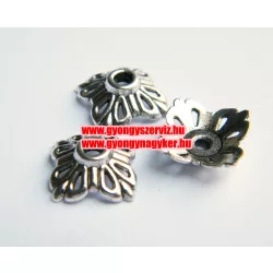 20db gyöngykupak. 12x5mm Antik ezüst szín.