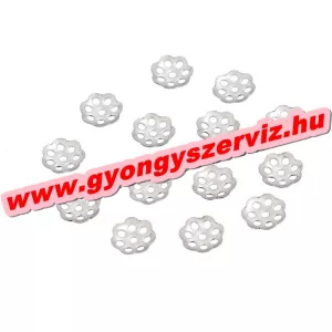Acél gyöngykupak. 6x1mm. 