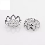 50db gyöngykupak. 10x4mm. Platina , vagy arany szín.