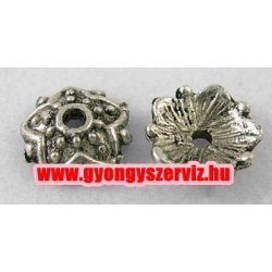 50db gyöngykupak. 8x2.5mm. Antik ezüst szín.