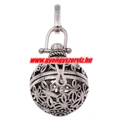   Leárazás! Angyalhívó medál. 22x28x25mm. Antik ezüst szín.