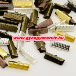  20db. Szalagvég, zsinórvég, végzáró. 16x8x5mm. 6 színben! Válassz színt!
