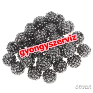 Kiárusítás!   Műanyag shamballa gyöngy. 16mm. Hematit. Mindig akcióban!