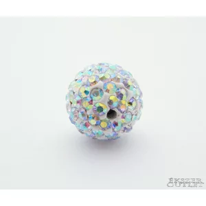 Shamballa gyöngy. Kristály gyöngy. 12mm. Színjátszó. AAA. Mindig akcióban!