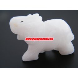 Leárazás! Tejkvarc ásvány elefánt.