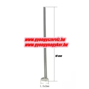 Nemesacél talpas szerelőpálca. 0.6x18mm. 100db/csomag.