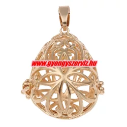 Leárazás! Angyalhívó medál. 27x33x22mm. Arany szín.