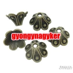   20db gyöngykupak. Fém gyöngy. 10x6mm. Antik bronz szín.   Leárazva!