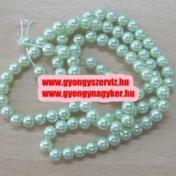 Tekla gyöngy. 8mm. Világos menta.  20db/csomag.