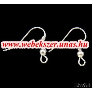 50db.  Fülbevaló alap. Akasztós. 21x19mm. Ezüst szín. Alacsony ár !