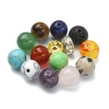 DIY. 175 darabos ásványgyöngy, rondell mix. Ajándék tároló dobozban.