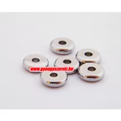 Acél köztes gyöngy. 8x2mm.