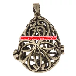   Leárazás! Angyalhívó medál. 27x33x22mm. Antik bronz szín.