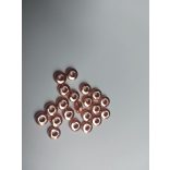 10db. Köztes korong gyöngy. 6x3mm. Rózsaarany szín.