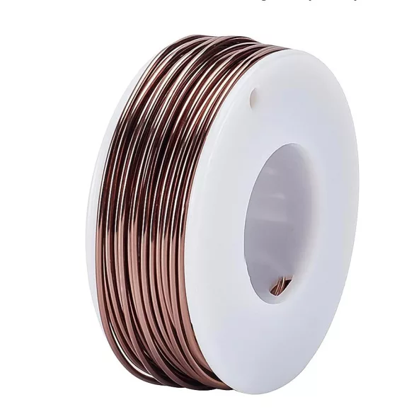 36m. Alumínium ékszer drót. 0.8mm. Barna.