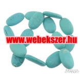Türkizgyöngy. Természetes. Méret:25.5x15.5mm.  Leárazva!