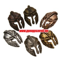   Spártai sisak köztes gyöngy . 9.50x15.50x10mm.  7 színben. Válassz színt!