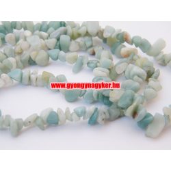   Amazonit törmelék gyöngy, splitter gyöngy. 1 szál. Leárazva !