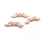 10db. Angyalszárny köztes. 23x10mm. Rózsaarany szín.