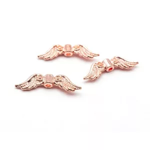10db. Angyalszárny köztes. 23x10mm. Rózsaarany szín.