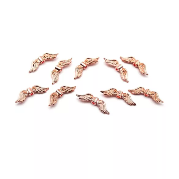 10db. Angyalszárny köztes. 23x10mm. Rózsaarany szín.