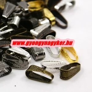 20db.Charm tartó, medál tartó. 11x4mm. 6 színben!