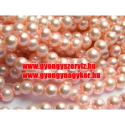 Üveg tekla gyöngy. 8mm. Eperhab.  20db/csomag.