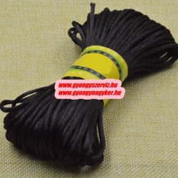 Poliészter fonal. 2.5mm. Fekete.