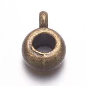 10db. Charm tartó, medál tartó. 9x6mm. Antik bronz szín.