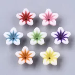 50db. Műanyag virág. Liliom.13x13x7mm. Mix.
