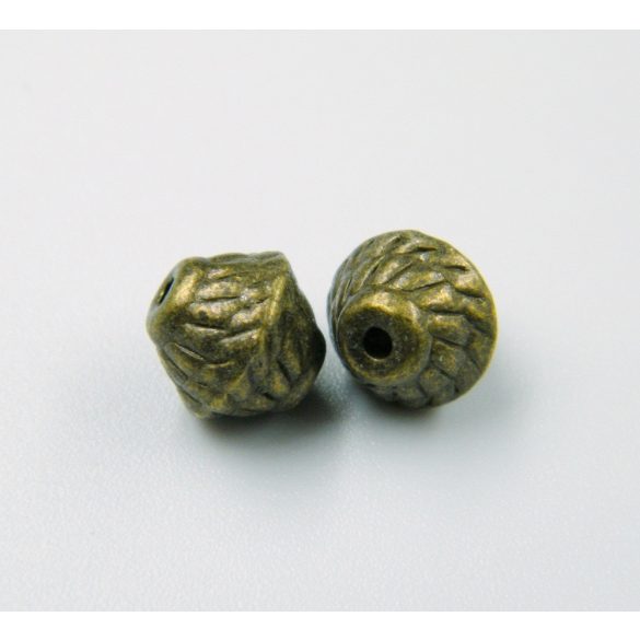 10db. Bicone. Fém köztes gyöngy. 7x7mm. Antik bronz szín.