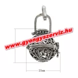 Leárazás! Angyalhívó medál.  Antik ezüst szín.